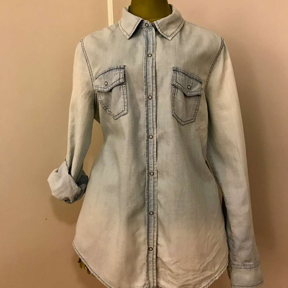 Arizona Jean chambray shirt, Sz L